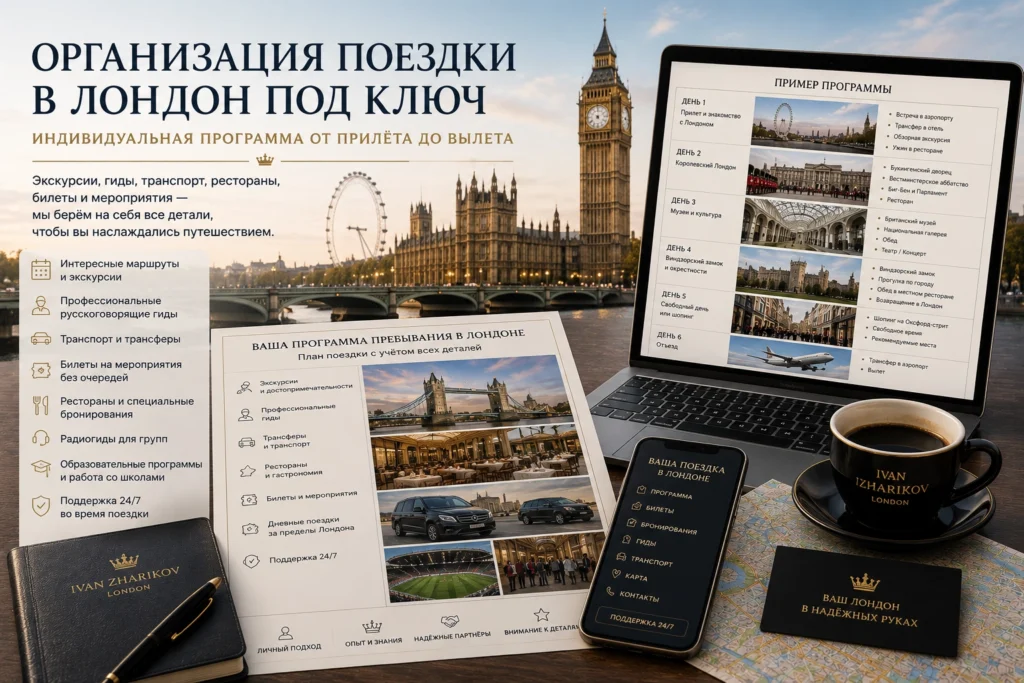 Организация индивидуальной поездки в Лондон под ключ — экскурсии, транспорт, рестораны и билеты